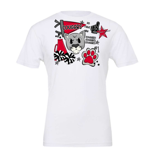 Cougars Spirit Design-Red
