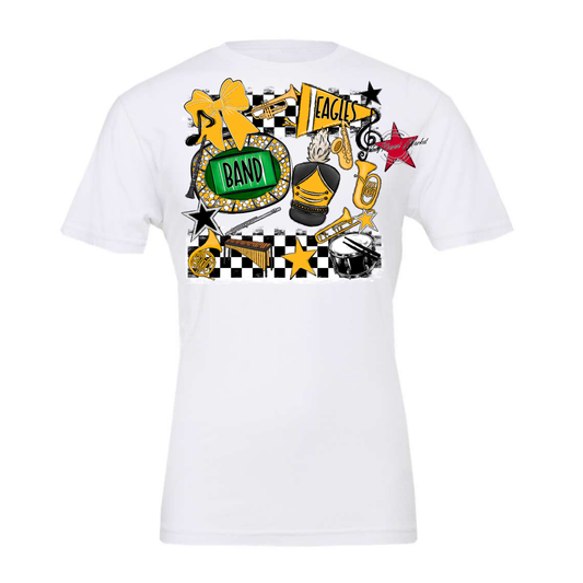 Eagles Band Checkers Design-Yellow