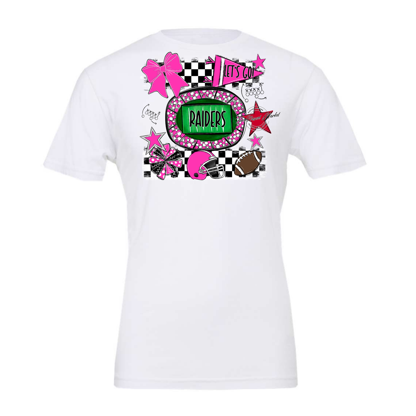 Raiders Checkers Spirit Design-Pink