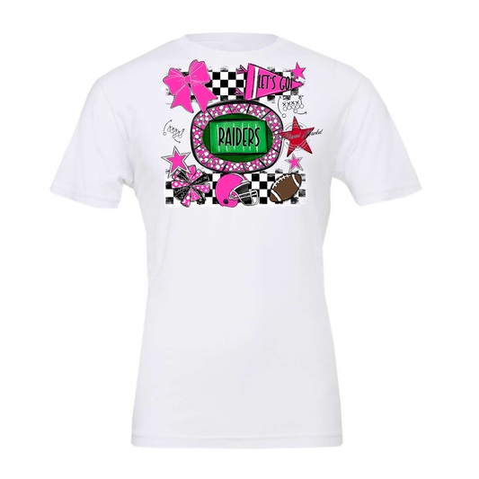 Raiders Checkers Spirit Design-Pink
