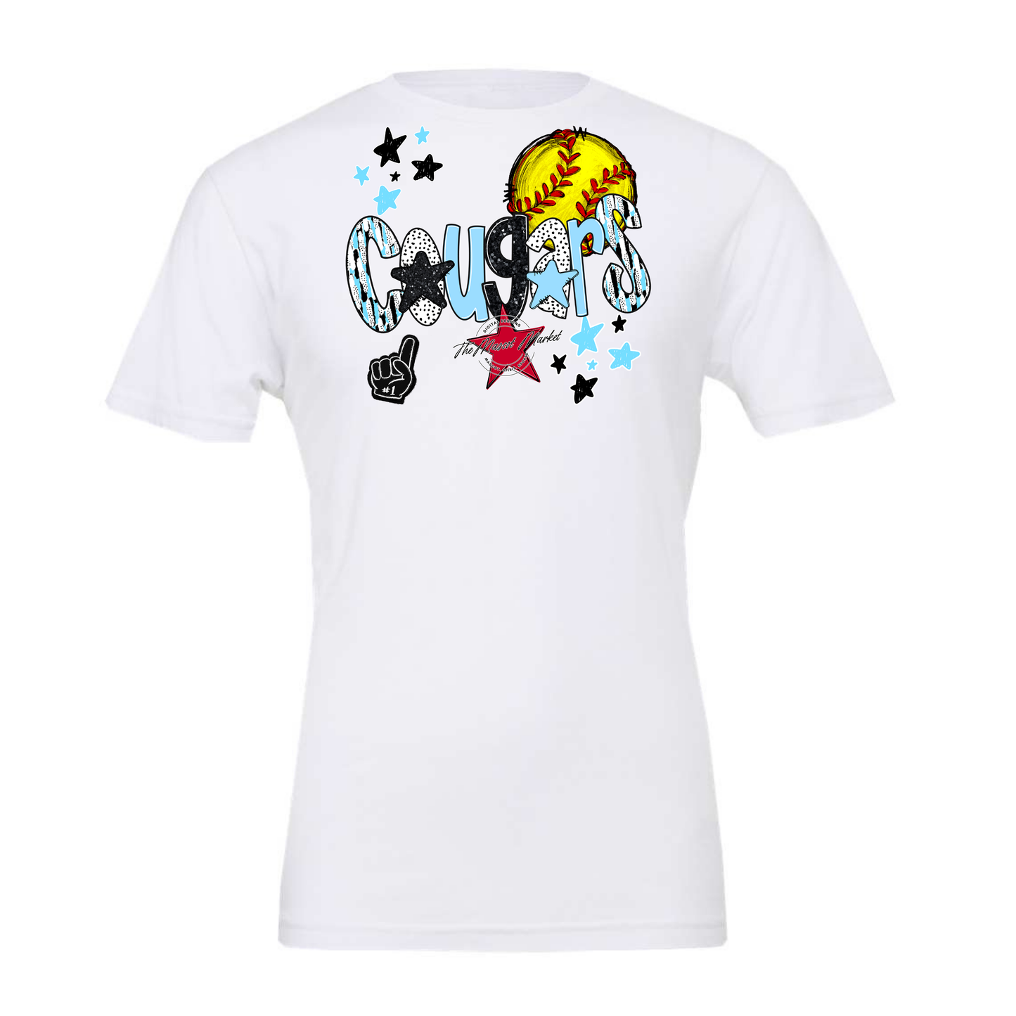 Cougars Softball Scrape-Columbia Blue