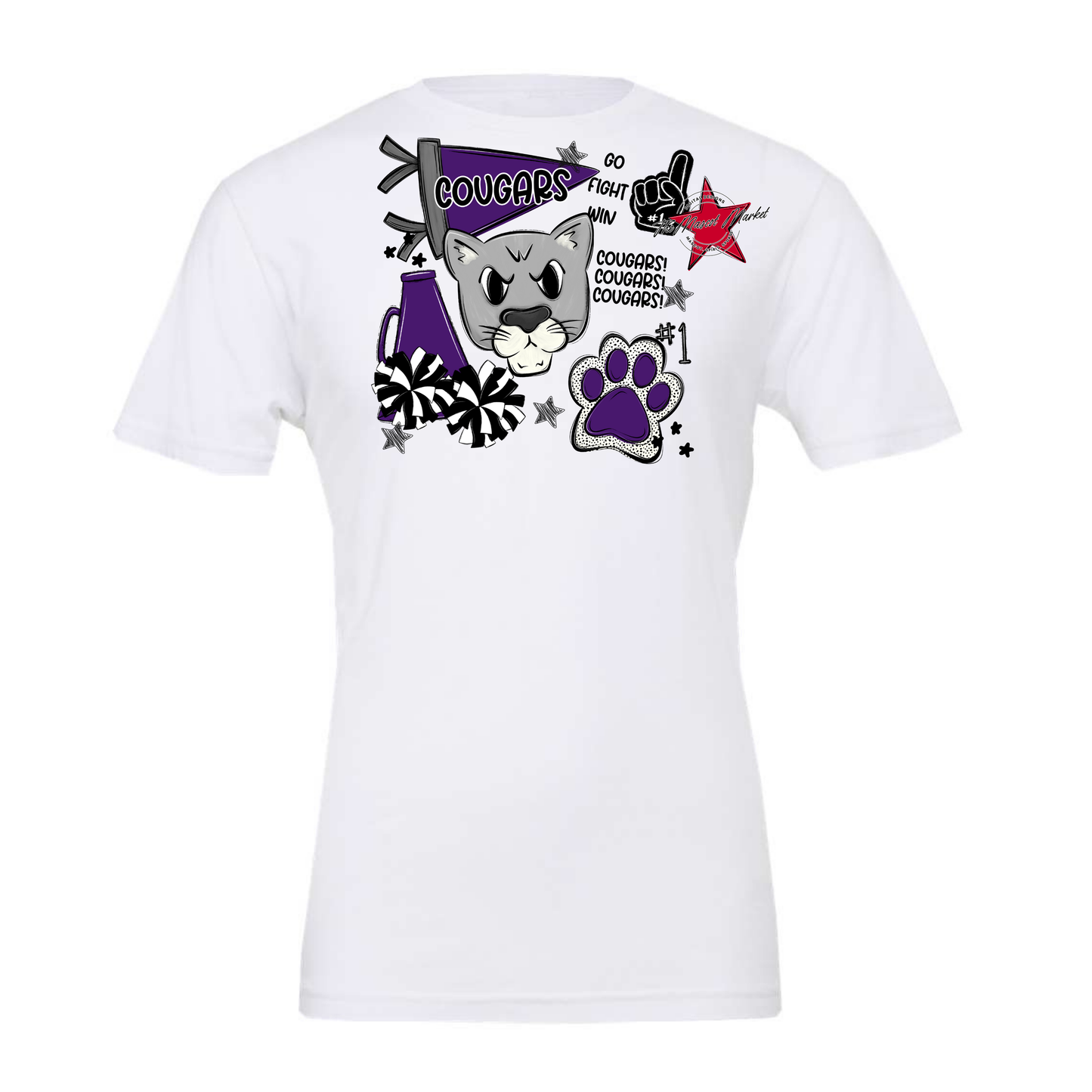 Cougars Spirit Design-Purple