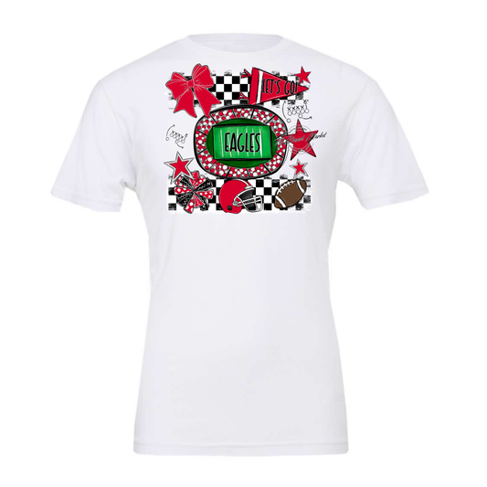 Eagles Checkers Spirit Design-Red