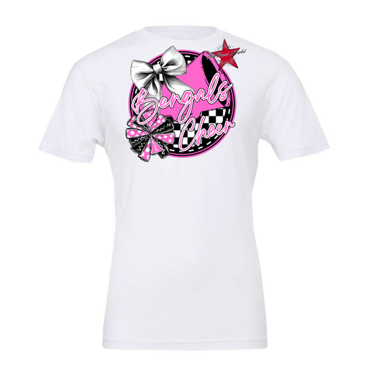 Bengals Circle Cheer Design-Baby Pink