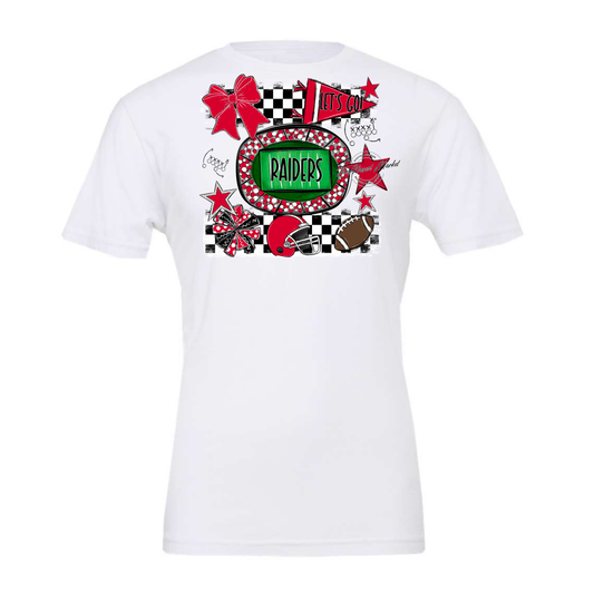Raiders Checkers Spirit Design-Red
