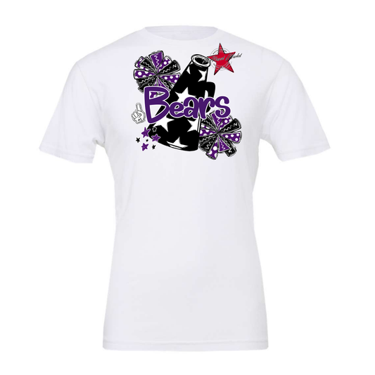Bears Megaphone Alpha Design-Purple