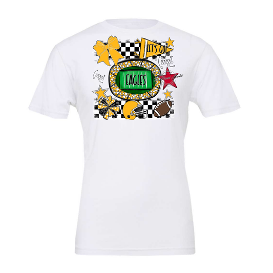 Eagles Checkers Spirit Design-Yellow