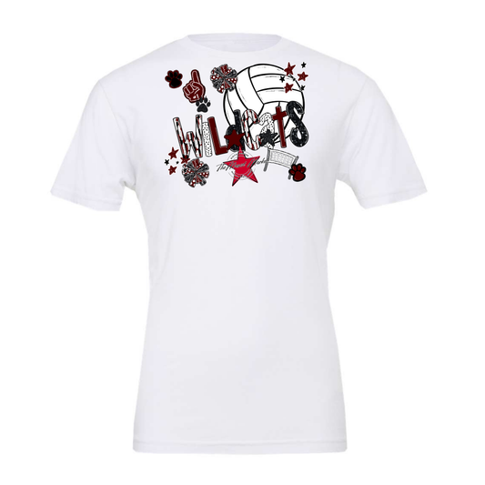 Wildcats Volleyball Scrape-Maroon