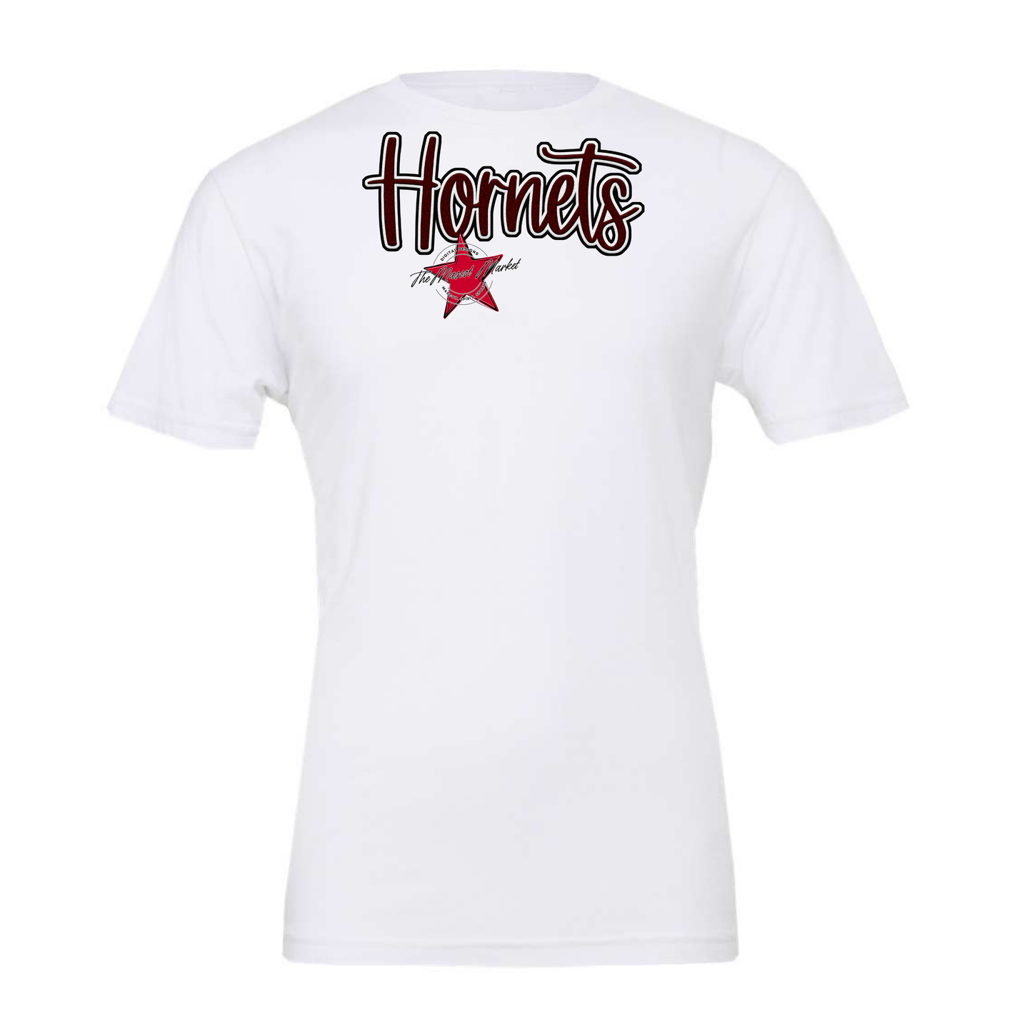 Hornets Faux Chenille Patch-Maroon