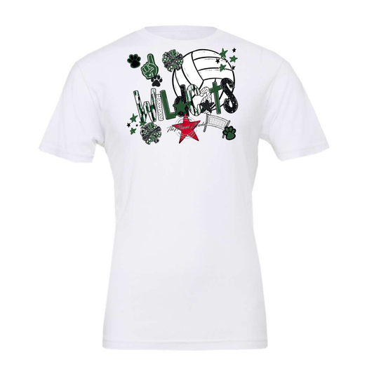 Wildcats Volleyball Scrape-Green