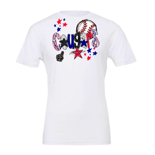 Cougars Baseball Scrape-Blue-Red