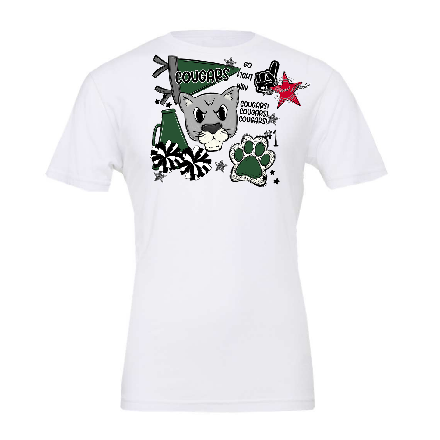 Cougars Spirit Design-Green