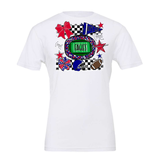 Eagles Checkers Spirit Design-Blue-Red