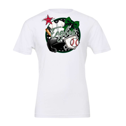 Eagles Circle Baseball Design-Green