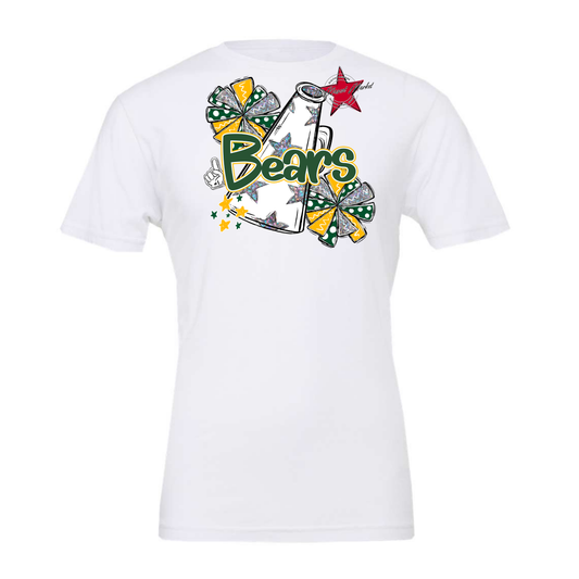 Bears Megaphone Alpha Design-Green-Yellow