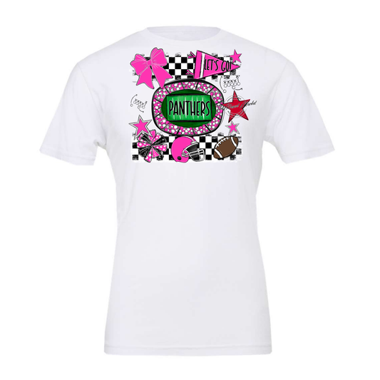 Panthers Checkers Spirit Design-Pink