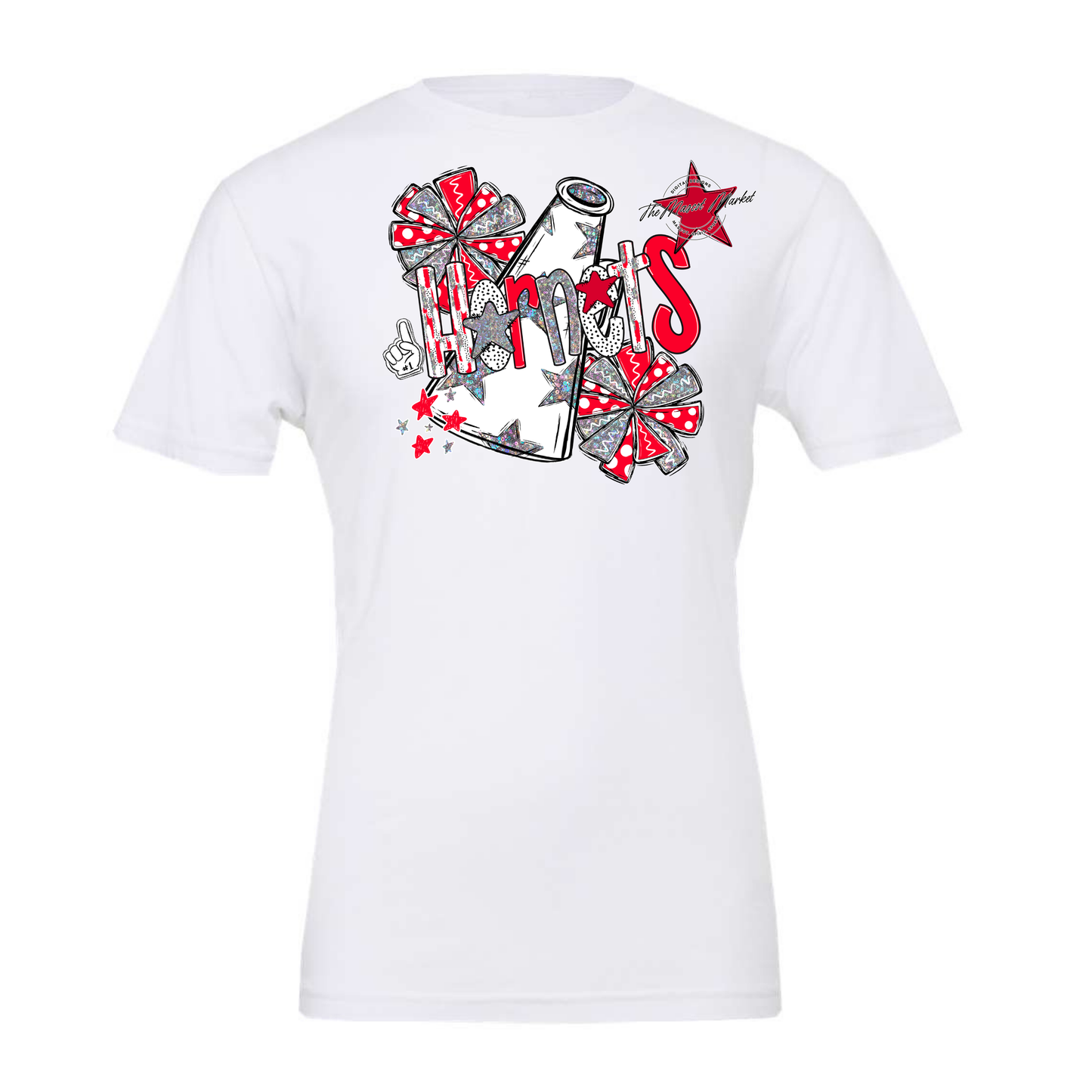 Hornets Cheer Megaphone Scrape-Red