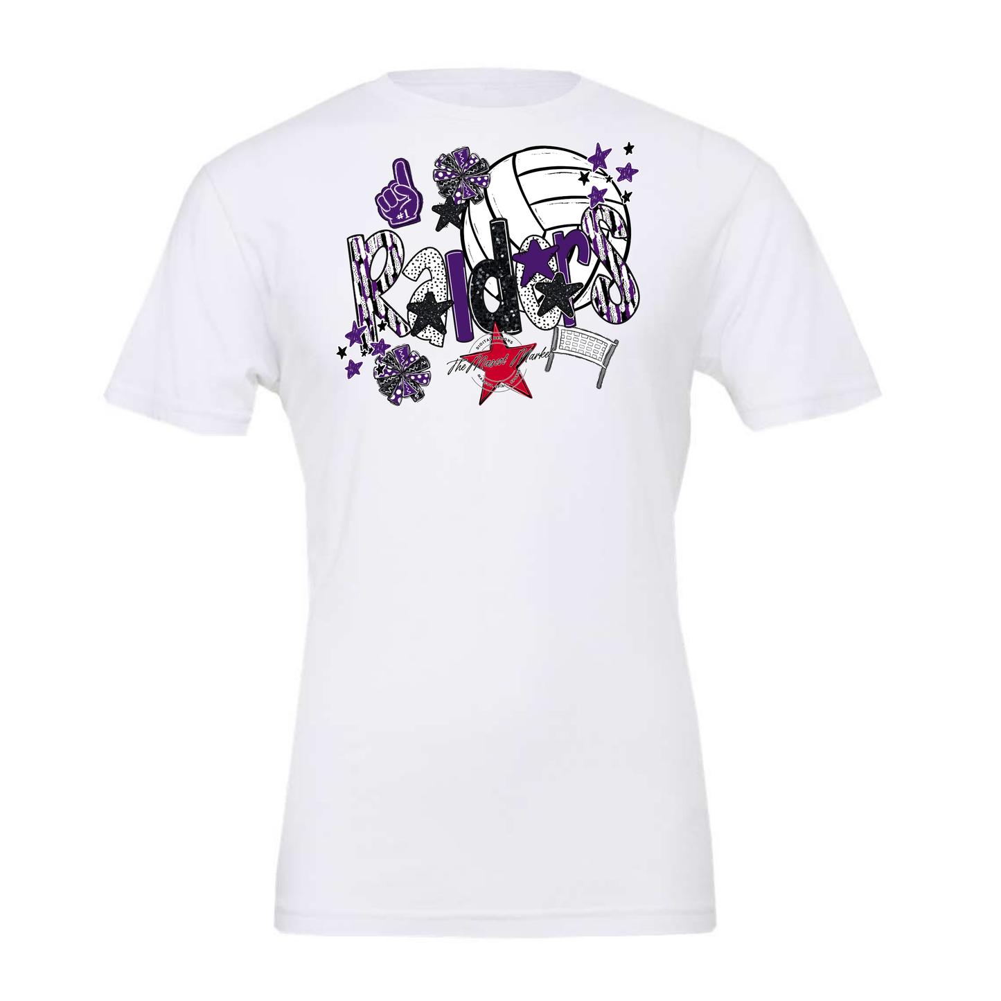 Raiders Volleyball Scrape-Purple
