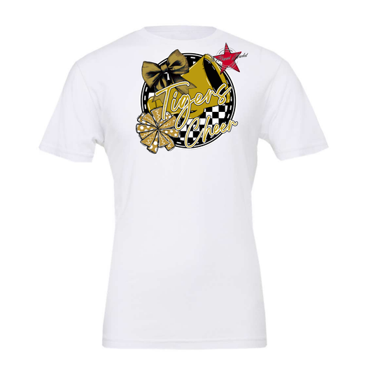 Tigers Circle Cheer Design-Gold