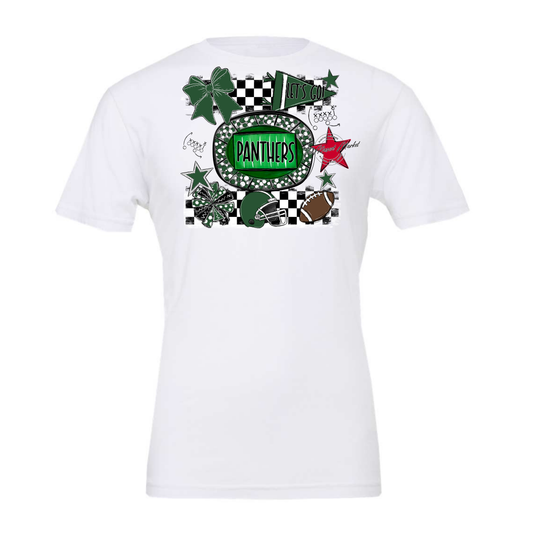 Panthers Checkers Spirit Design-Green