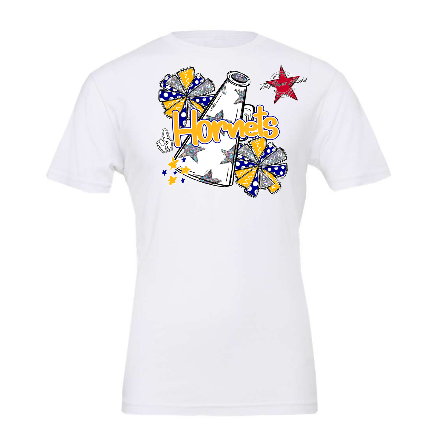 Hornets Alpha Megaphone Design-Blue-Yellow