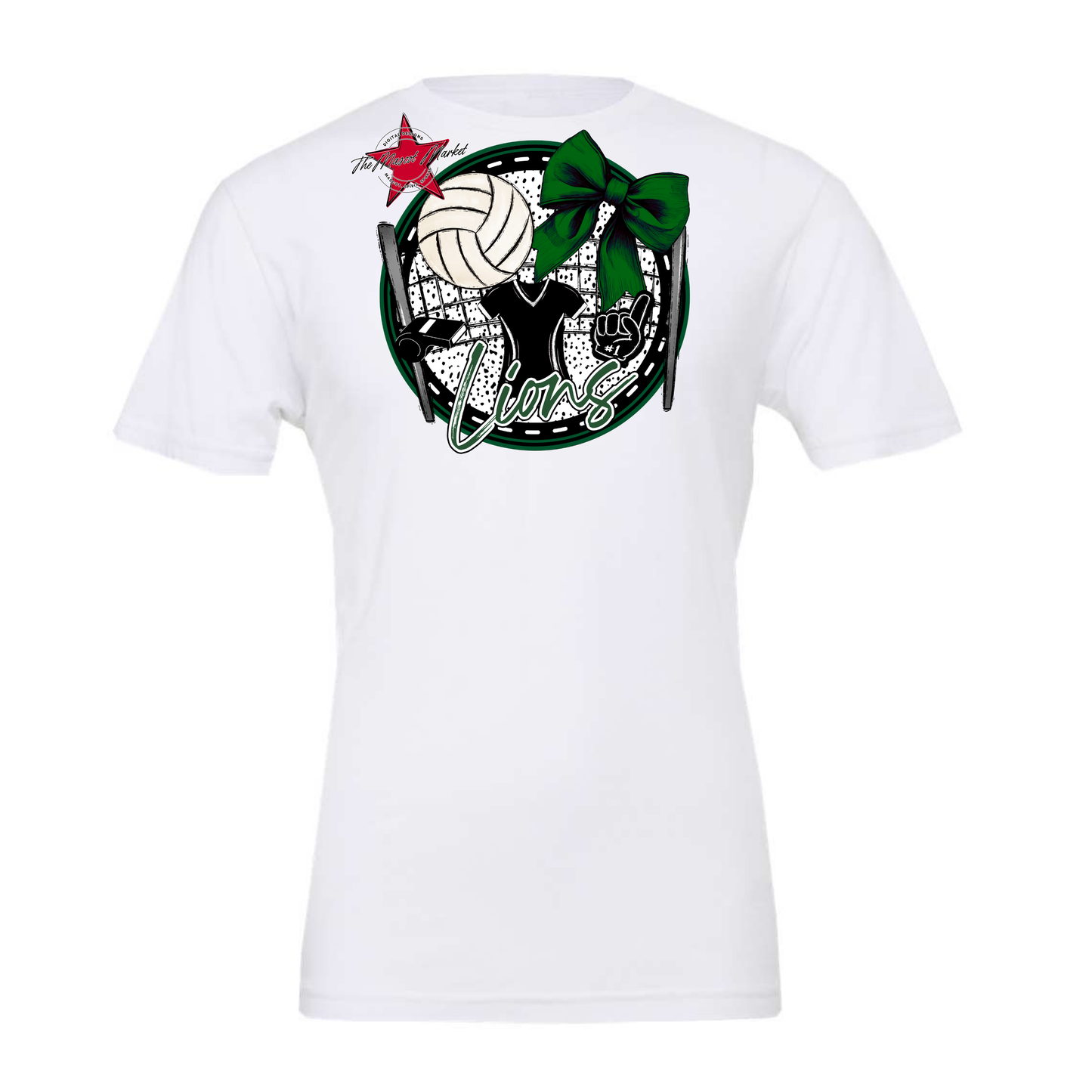 Lions Circle Volleyball Design-Green