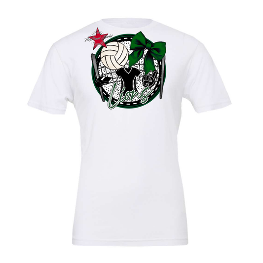 Lions Circle Volleyball Design-Green
