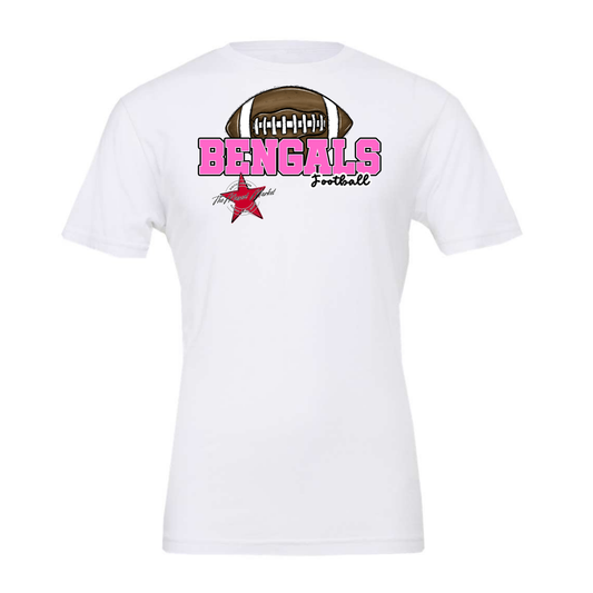 Bengals Varsity Football-Baby Pink