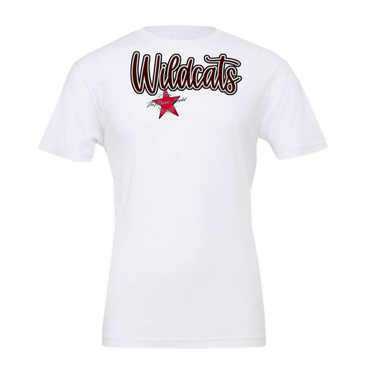 Wildcats Faux Chenille Patch-Maroon