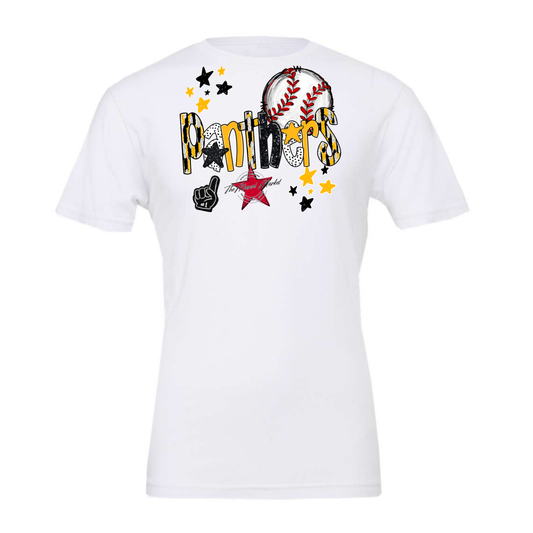 Panthers Baseball Scrape-Yellow