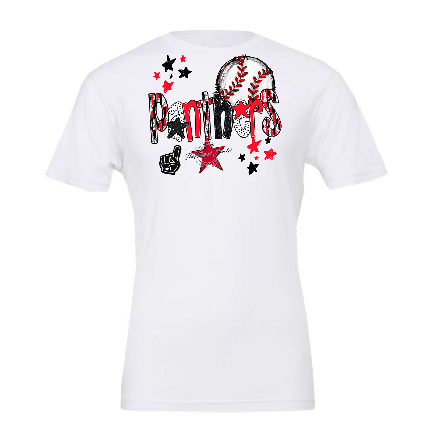 Panthers Baseball Scrape-Red