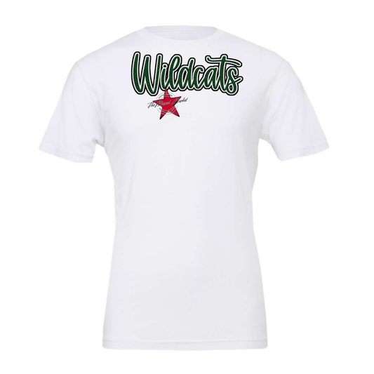 Wildcats Faux Chenille Patch-Green