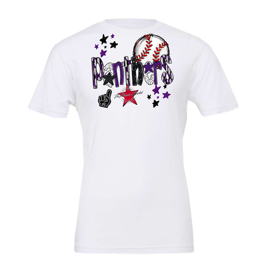 Panthers Baseball Scrape-Purple