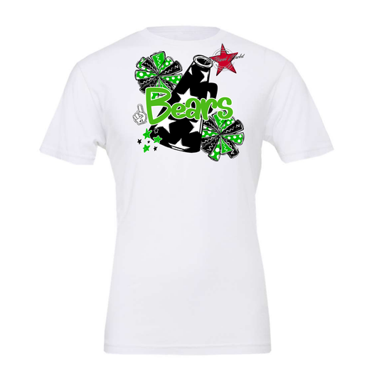 Bears Megaphone Alpha Design-Bright Green