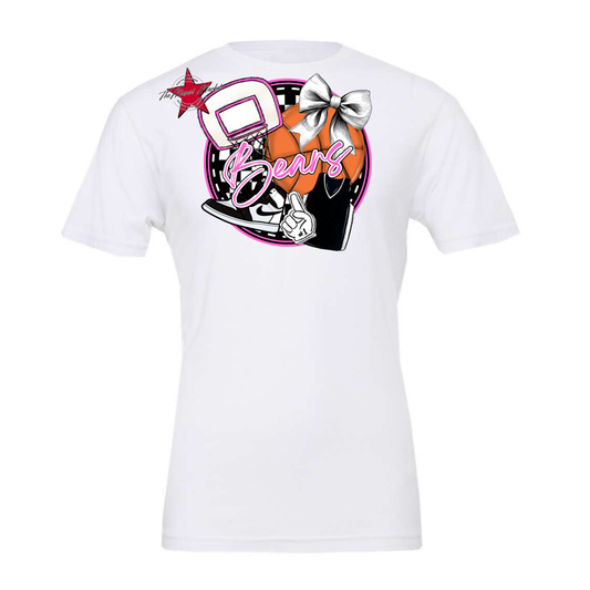 Bears Circle Basketball Design-Baby Pink