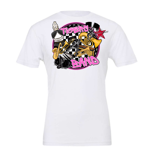 Tigers Circle Band Design-Baby Pink