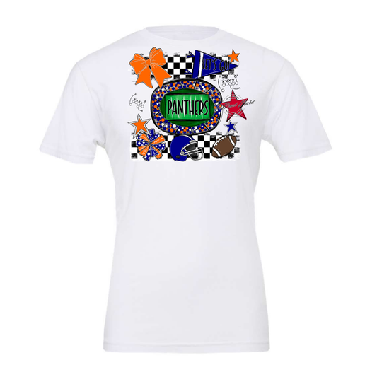 Panthers Checkers Spirit Design-Blue-Orange