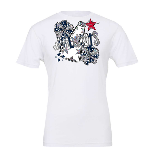 Wildcats Cheer Megaphone Scrape-Navy