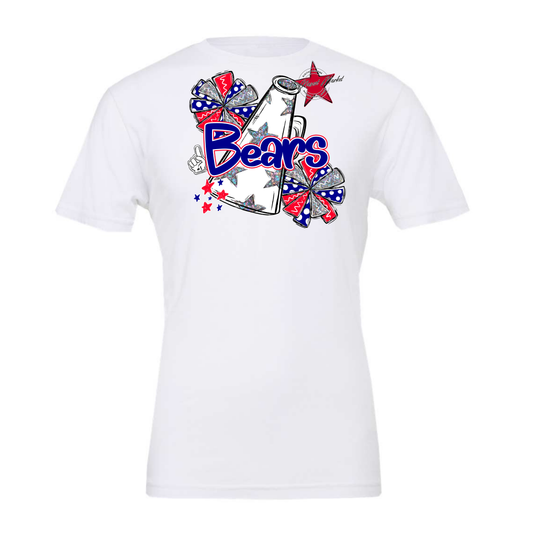 Bears Megaphone Alpha Design-Blue-Red