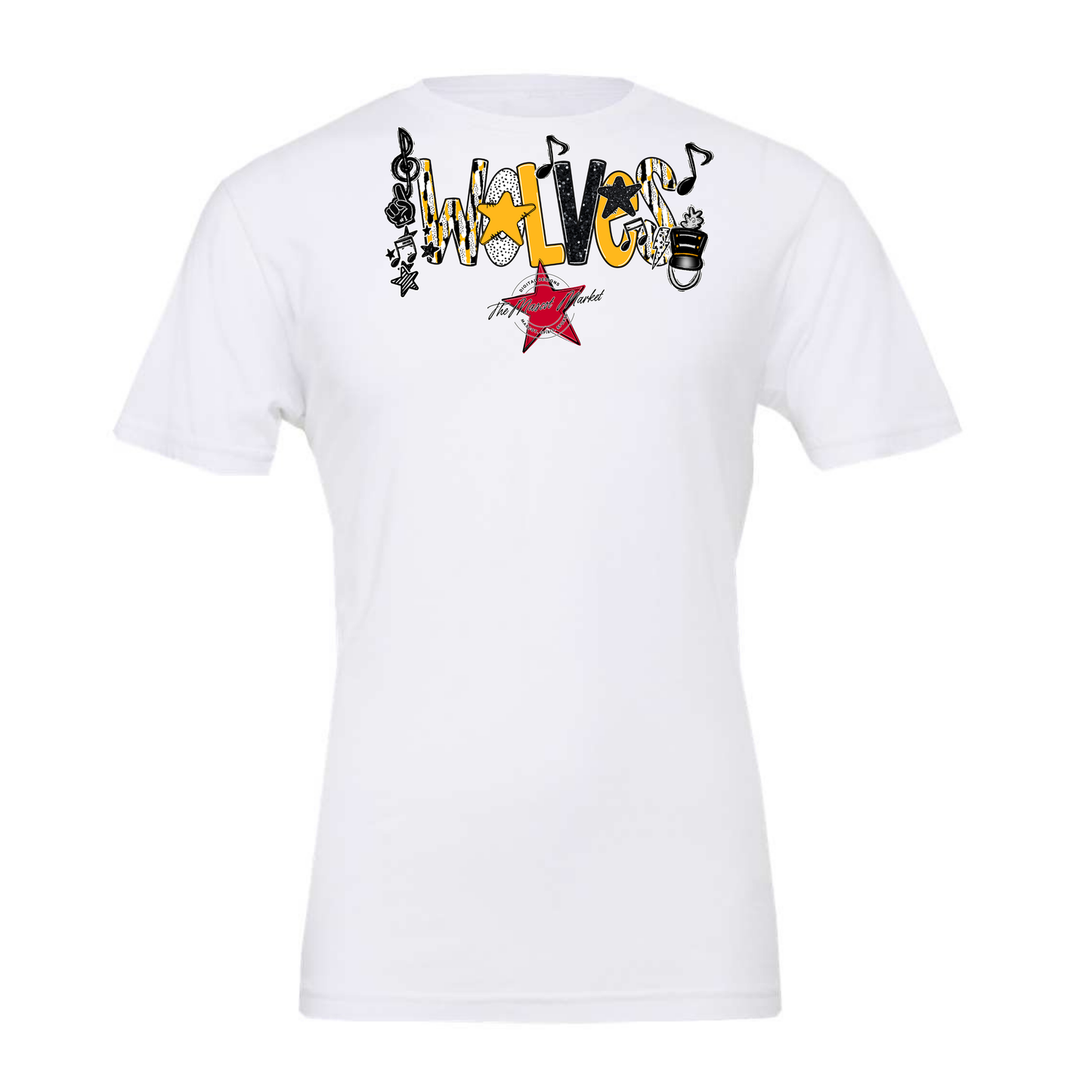 Wolves Band Scrape-Yellow