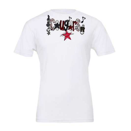 Cougars Band Scrape-Maroon