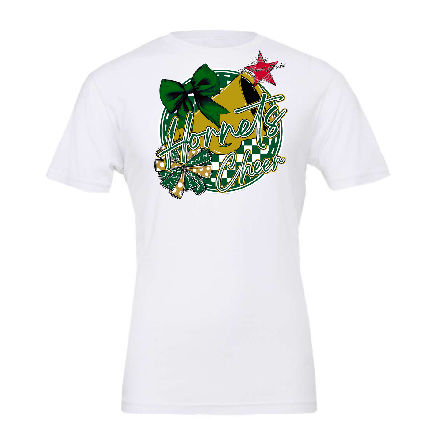 Hornets Circle Cheer Design-Green-Gold