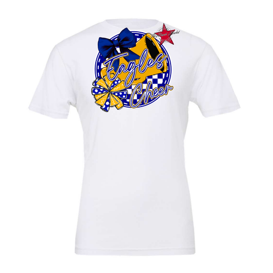 Eagles Circle Cheer Design-Blue-Yellow