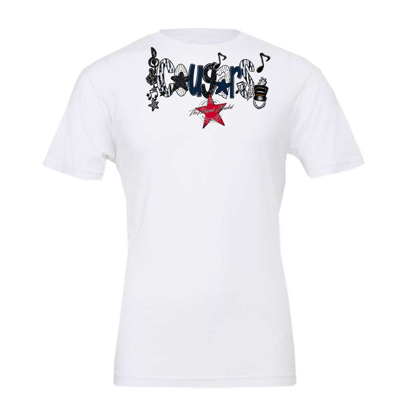 Cougars Band Scrape-Blue