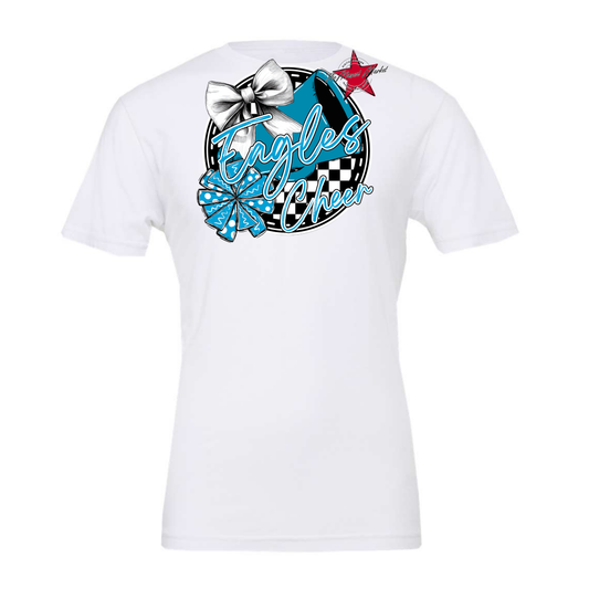Eagles Circle Cheer Design-Carolina Blue