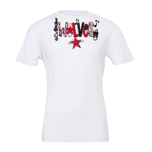 Wolves Band Scrape-Red