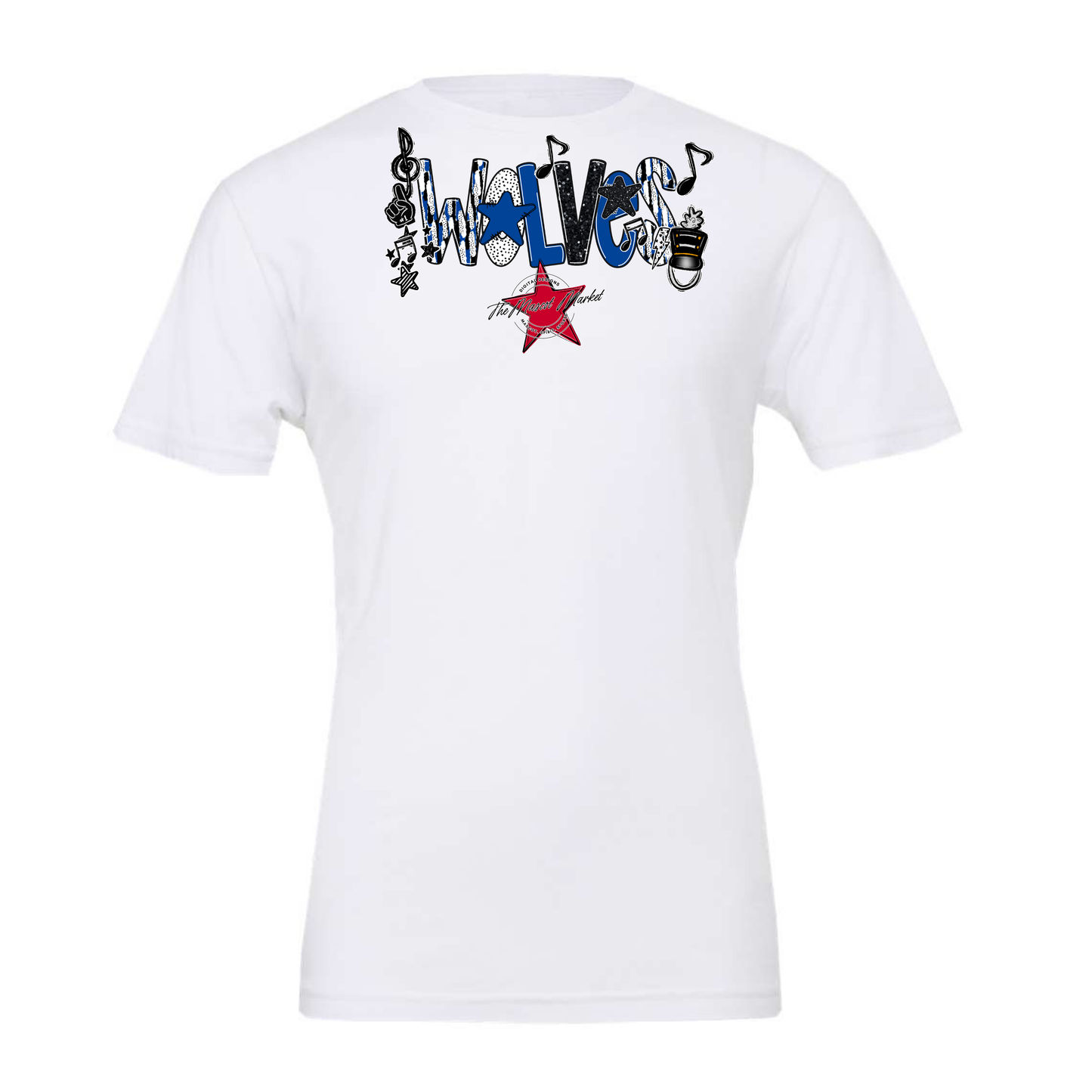 Wolves Band Scrape-Off Blue