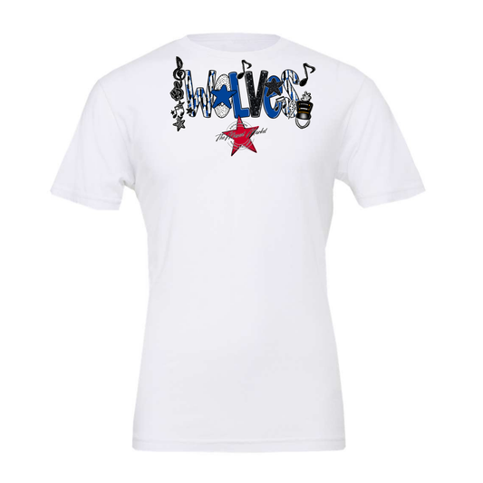 Wolves Band Scrape-Off Blue