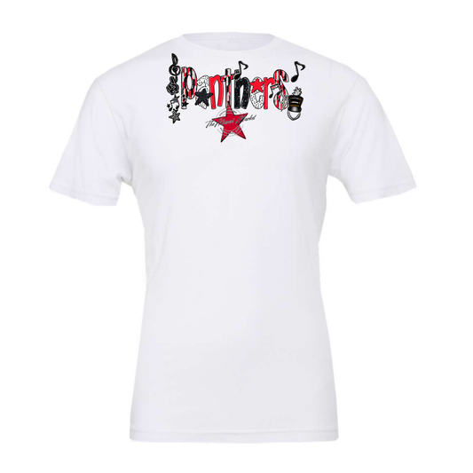 Panthers Band Scrape-Red