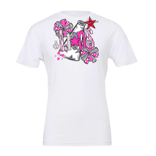 Lions Cheer Megaphone Scrape-Pink